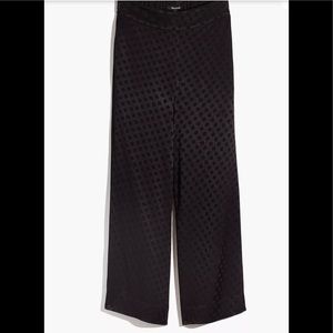 NWT- Madewell-Drapey Jacquard Huston Pull-On Crop Pants